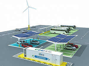 Estaciones de vehículos eléctricos para estacionamientos solares